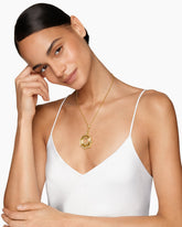 Zig Zag Stax™ Pendant Necklace in 18K Yellow Gold with Diamonds, 38mm